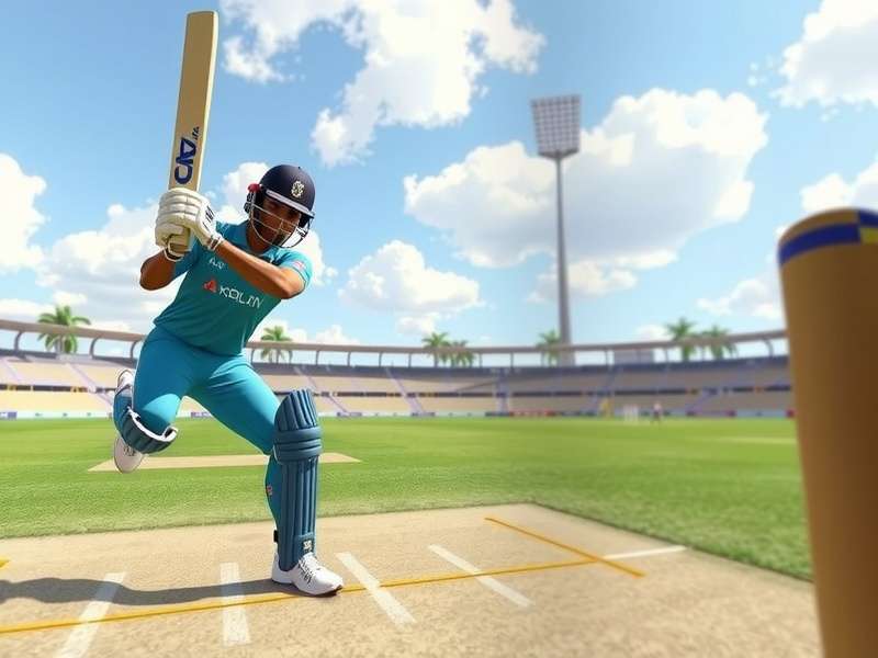 VR Cricket Strike Gameplay Screenshot